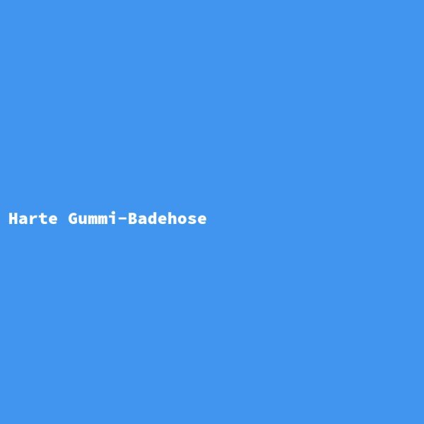 Harte Gummi-Badehose