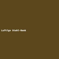 Luftige Stahl-Bank