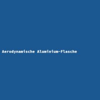Aerodynamische Aluminium-Flasche