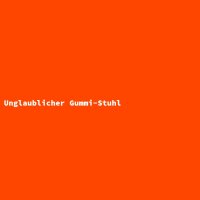 Unglaublicher Gummi-Stuhl