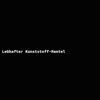 Lebhafter Kunststoff-Mantel