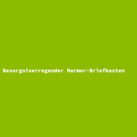 Besorgniserregender Marmor-Briefkasten