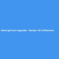 Besorgniserregender Marmor-Briefkasten