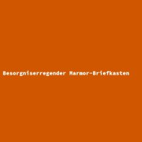 Besorgniserregender Marmor-Briefkasten