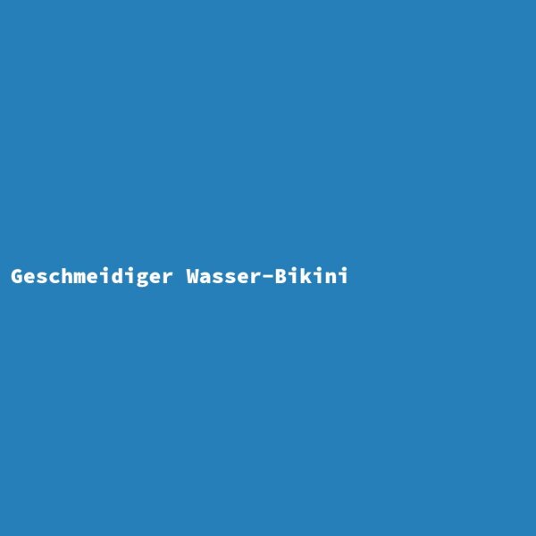 Geschmeidiger Wasser-Bikini