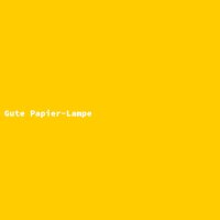 Gute Papier-Lampe