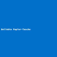 Beliebte Papier-Tasche