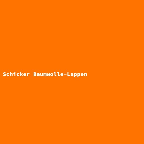 Schicker Baumwolle-Lappen