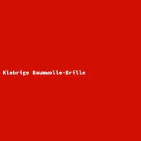 Klebrige Baumwolle-Brille
