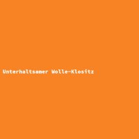 Unterhaltsamer Wolle-Klositz