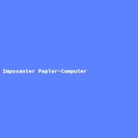 Imposanter Papier-Computer