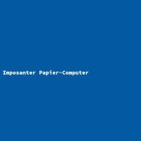 Imposanter Papier-Computer