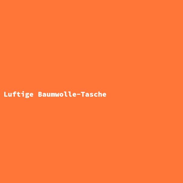 Luftige Baumwolle-Tasche