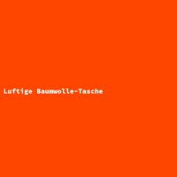 Luftige Baumwolle-Tasche