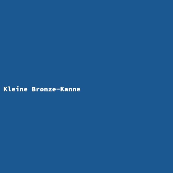 Kleine Bronze-Kanne