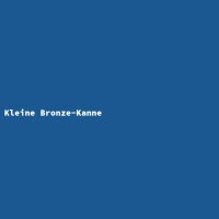 Kleine Bronze-Kanne