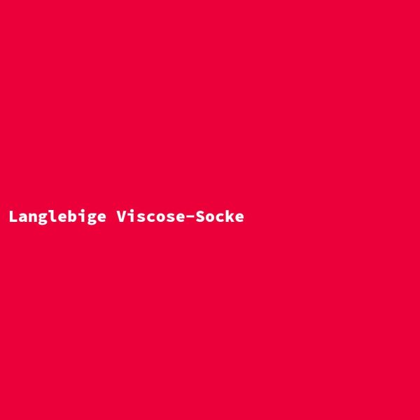Langlebige Viscose-Socke