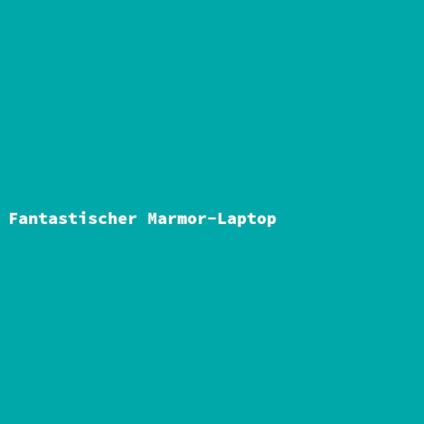 Fantastischer Marmor-Laptop