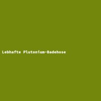 Lebhafte Plutonium-Badehose