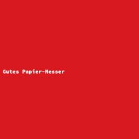 Gutes Papier-Messer